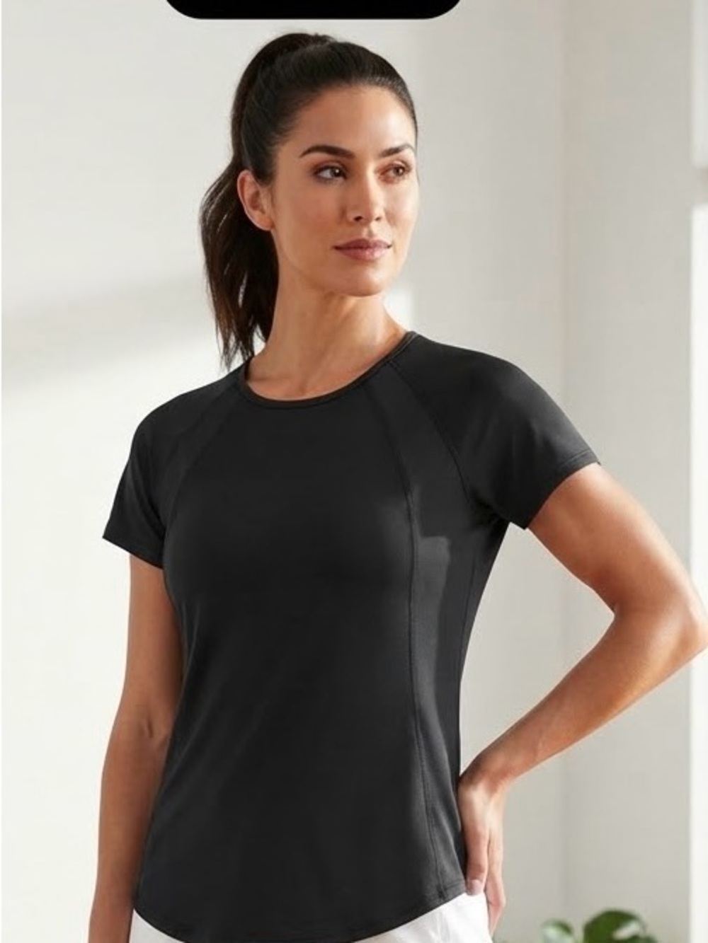 Spyder Women's Short-Sleeve Performance Tee in Black